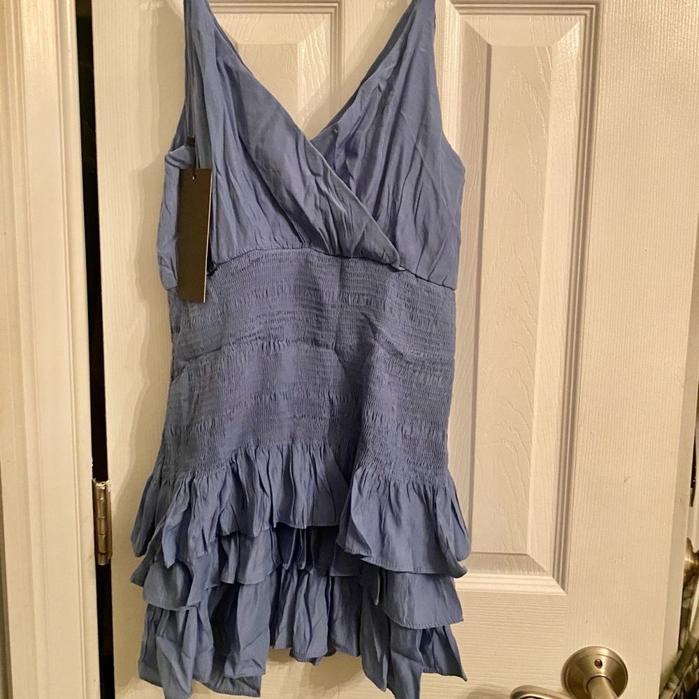 Smocked Ruffle Tank Dress - Picture 2 of 3